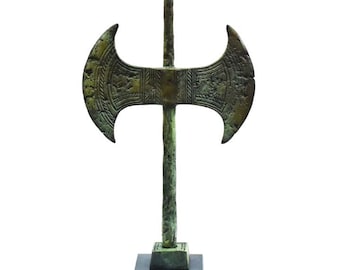 Double Headed Axe - Bronze Labrys - Museum Reproduction - Minoan Period