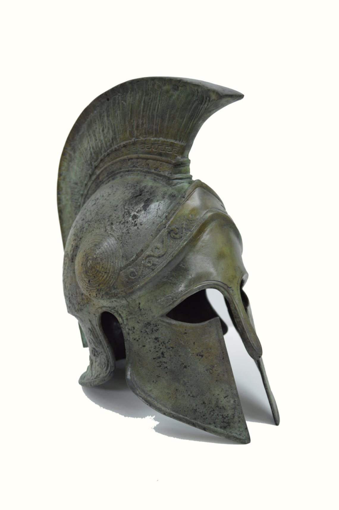 Ancient Greek Bronze Helmet Freestanding Age Replica Helmet Etsy