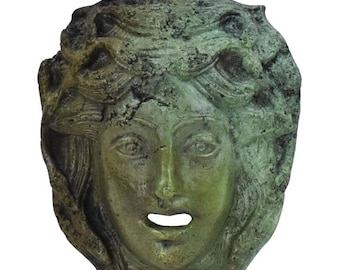 Erinyes bronze mini mask - Erinys Female Furies Deities - First Theater of World
