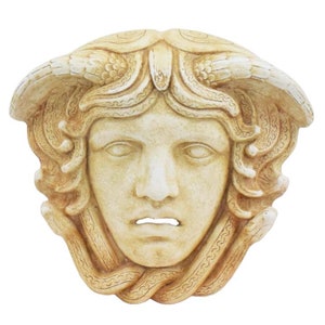 Máscara pequeña de Medusa - Teatro Griego Antiguo - Gorgon Medousa