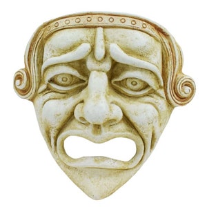 Ancient Greek Theater Drama Tragedy small Mask