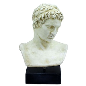 Ephebe of Marathon bust - Youth boy sculpture museum reproduction - Ephivos
