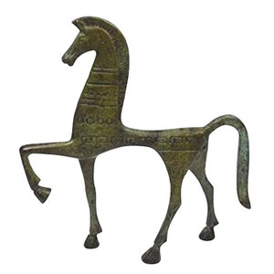 Dancing Horse Figurine - Pure bronze item - Replica of Delphi Museum in Greece