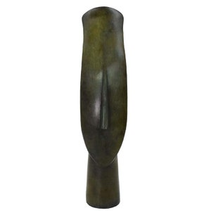 Cycladic Bronze Head sculpture - Ancient Greek Abstract Art statue - Simplicity