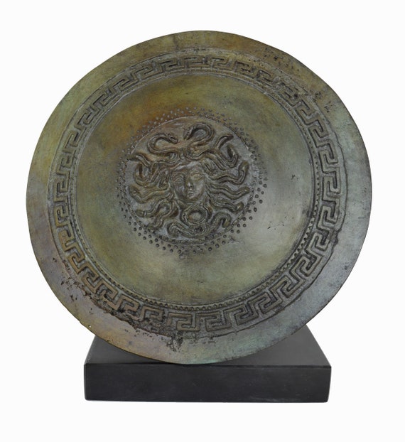 メデューサの盾の彫刻 古代ギリシャの工芸品 収集品 - Etsy 日本