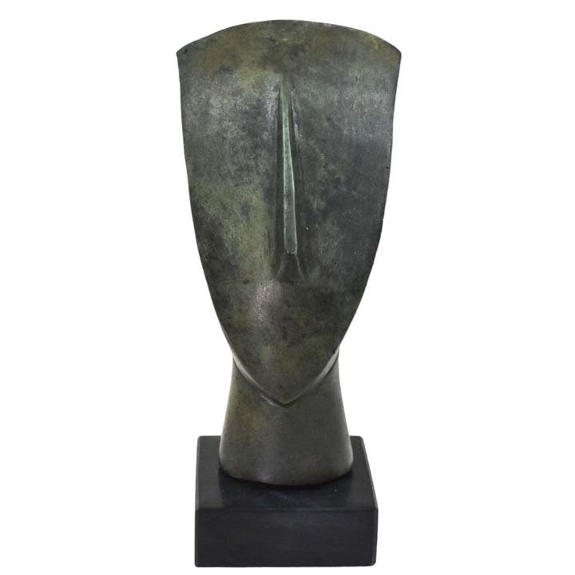 Cycladic Bronze Head - Abstract Art Statue - Simplicity - Ancient ...