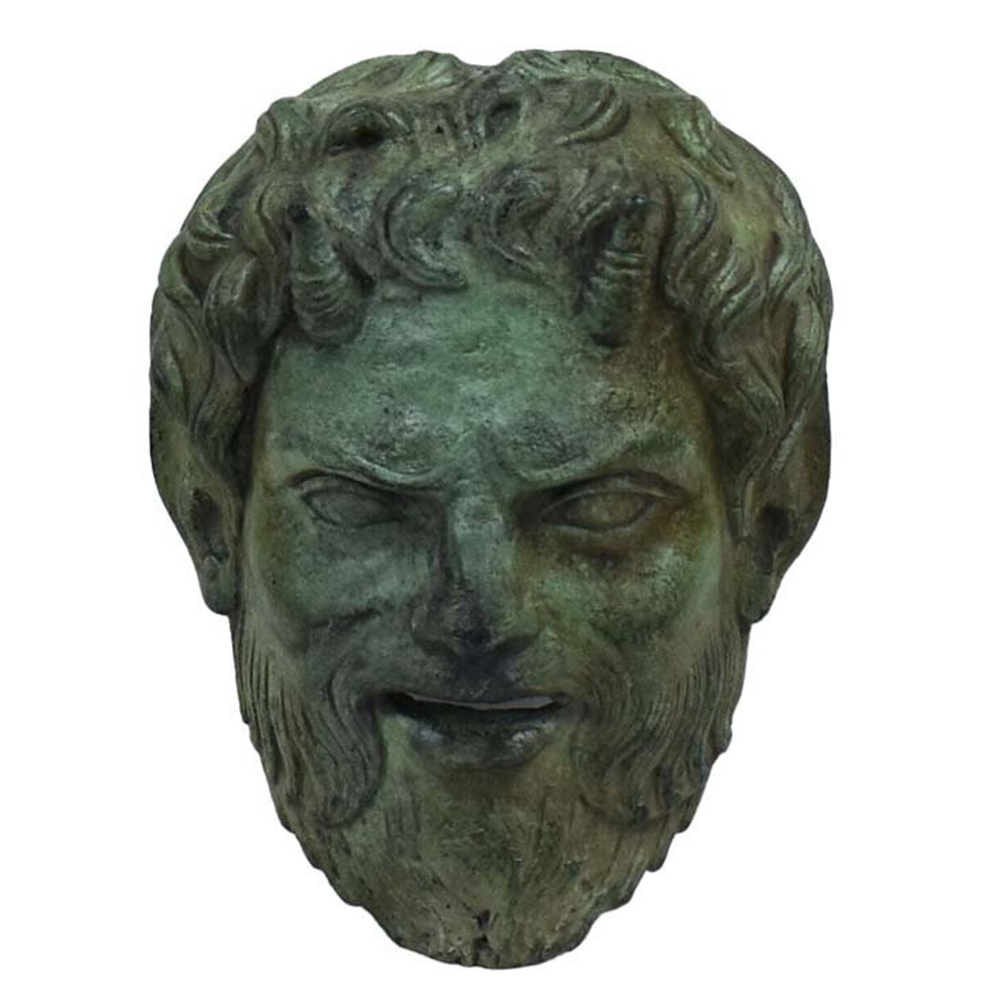 Pan Pure Bronze Small Mask - God of Wild - Ancient Greece - Panas ...