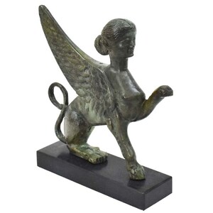 Sphinx Small Bronze Statue Sculpture - Guardian of Sacred Places ...