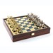 Jeu D'échecs Vintage – Échiquier Et Pions En Bois Artisanal, Coffret Fait Main