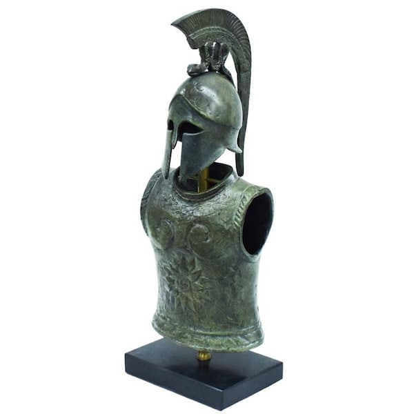 Petit casque corinthien spartiate grec - Soldat hoplite en armure - Bronze pur