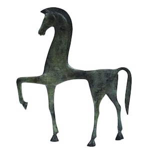 Dancing Horse sculpture - Pure bronze item - Replica of Delphi Museum in Greece