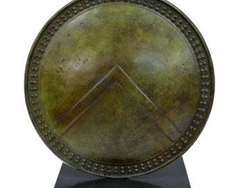 King Leonidas bronze small shield - Spartans Armor Ultimate Warriors Thermopylae