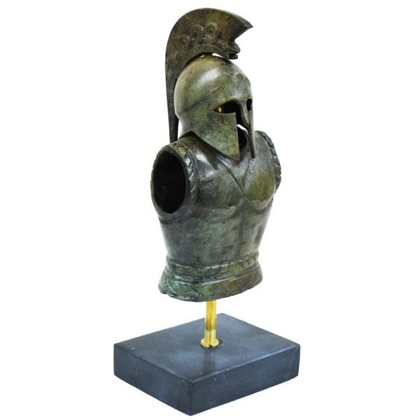 Mini-ensemble d'armures de casque spartiate grecque en bronze corinthien - Infanterie de soldat hoplite