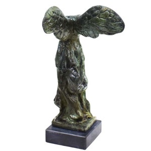 Nike of Samothrace Bronze statue sculpture - Winged Goddess of Victory