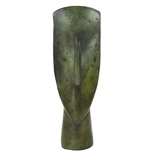 Cycladic Bronze Head sculpture - Ancient Greek Abstract Art statue Simplicity