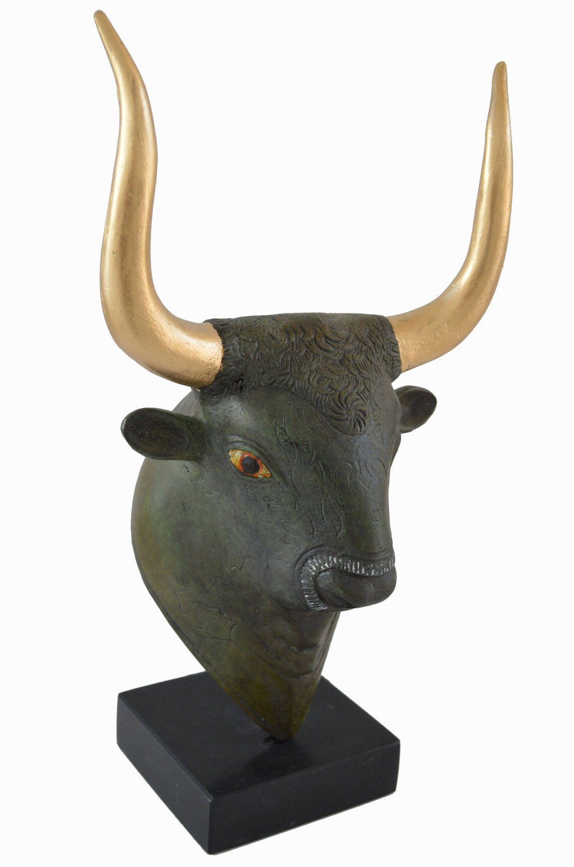 Bronze Bullhead Statue a Symbol of Great Power Strength and Etsy