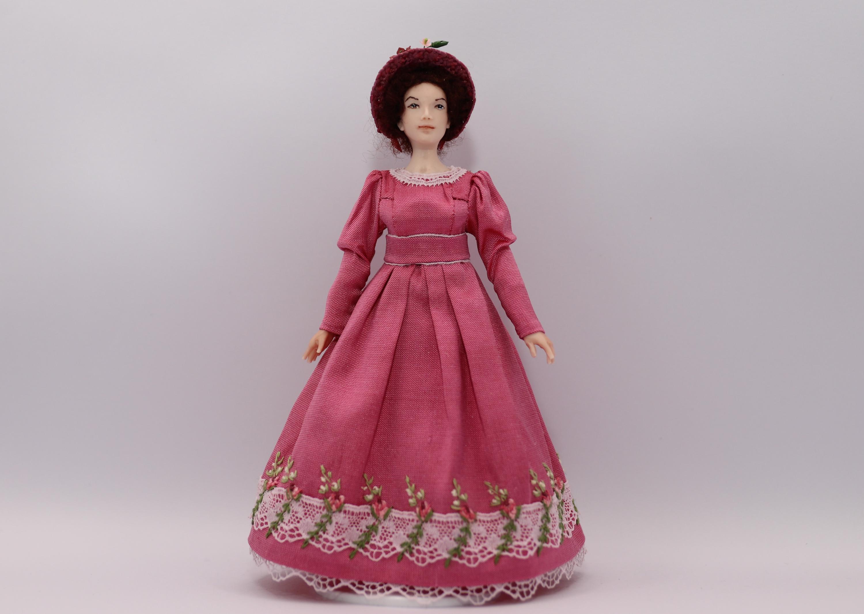 Judith - An Artisan Hand Sculpted Early Victorian Style 1/12th Scale Dolls House Doll