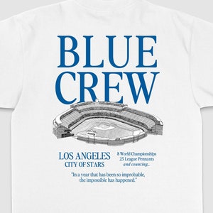 UPDATED! Los Angeles Dodgers Blue Crew Unisex Heavyweight T-Shirt - Premium Streetwear Style Baseball LA Dodgers