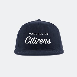 Manchester Citizens Snapback Hat - Premier League soccer football snapback hat
