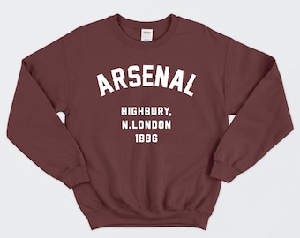 Arsenal Athletics Style Crewneck Sweatshirt Unisex