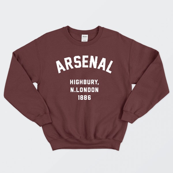 Arsenal Athletics Style Crewneck Sweatshirt Unisex