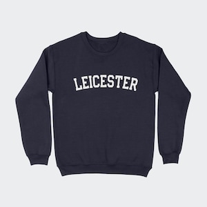 Leicester American College Style Crewneck Sweatshirt Unisex