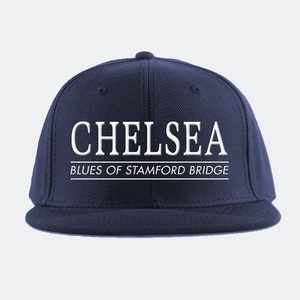 Chelsea FC Collegiate Snapback Hat Premier League Soccer Fan Gift image 2