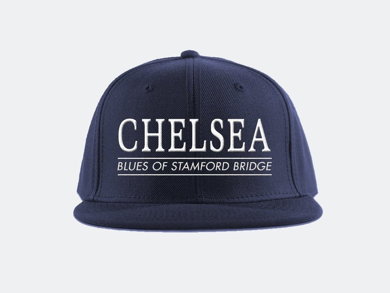 Chelsea FC Collegiate Snapback Hat Premier League Soccer Fan Gift image 2