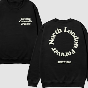 Arsenal Heavyweight Sweatshirt - North London Forever 8oz Boxy Unisex Crewneck - Soccer Football Fans Gift