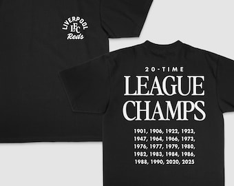 UPDATED 2025! 20-Time Liverpool League Champs Unisex T-Shirt