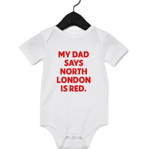 North London is Red Bodysuit for Babies Infants
