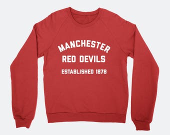 Manchester United Inspired Sweatshirt - Premier League Red Devils