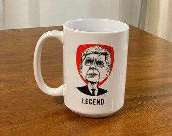 Arsenal Arsène Wenger Legend 15oz Mug - coffee mug perfect gift!