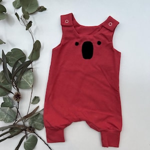 Koala Romper in Outback Red