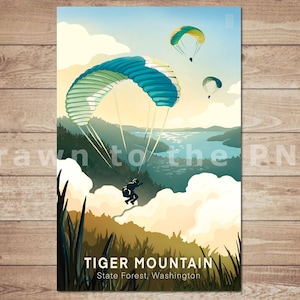 Tiger Mountain - Poo Poo Point (11x17, Snoqualmie Valley Series)