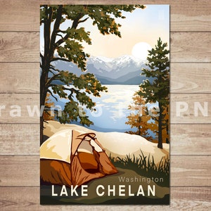 Lake Chelan Camping (11x17)