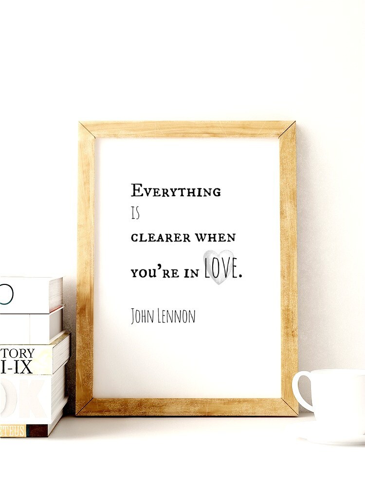 Inspirational John Lennon Quote. INSTANT Download. Printable Etsy