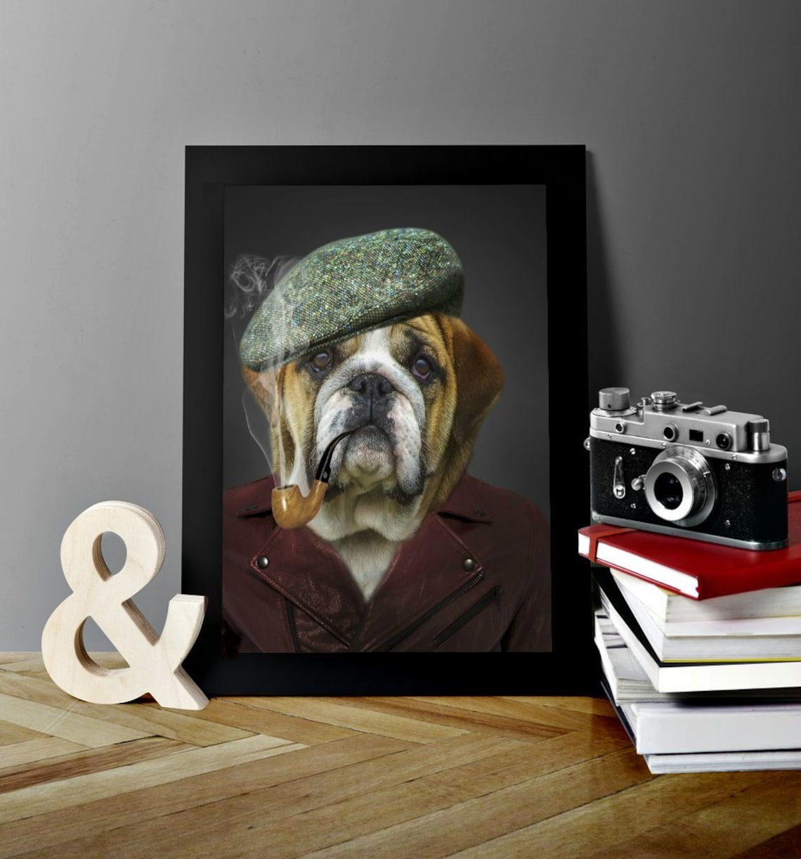 Dog Print Boxer Dog Poster Vintage Print Collage Dog and Etsy