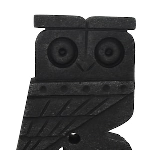 Owl Of Athena Small Flat Figurine - Symbol of knowledge and wisdom - Ancient Greek Mythology - Cycladic Art Style