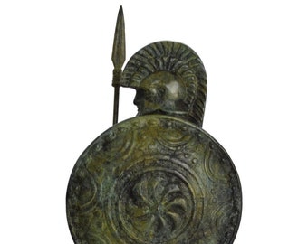 Ancient Greek Warrior Statuette made of Bronze-Trojan War-Homer's Iliad-Museum Replica-Ancient Greek Mythology