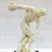 Discobolus of Myron-discus Thrower-small Statue-marble Base-young Male ...