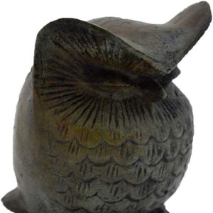 Athenian Owl-Bronze Figure-Symbol of Knowledge Wisdom Intelligence Insight Erudition-Ancient Greece-Goddess Athena&#39;s Sacred Bird