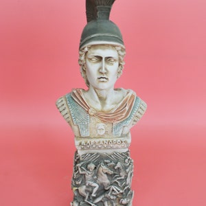Bust of Alexander the Great - Ancient Greek Historical Figure - Alexander III of Macedon-Macedonian Empire