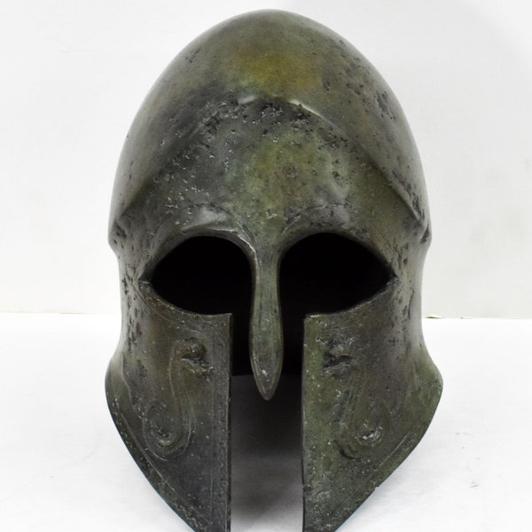 Small Bronze Corinthian Helmet-Decorated with Snakes-Symbol of Immortality, Rebirth,Transformation-Ancient Greek Culture