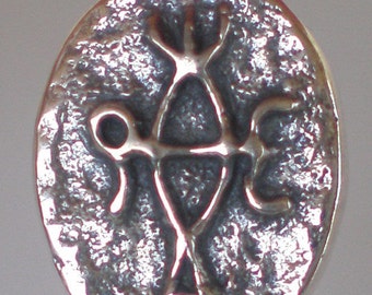Byzantine Sterling Silver Monogram Pendant