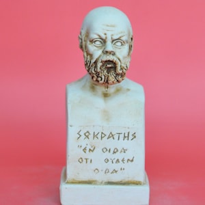 Buste van Socrates Oud-Griekse filosoof Westerse filosofie Oprichter Leraar Plato Socratische methode Bureaubladdecoratie