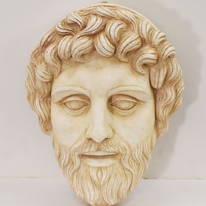 Decorative Mask of Odysseus-King of Ithaca-Greek Hero of Trojan War-Ancient Greek Mythology-Homer Iliad Odyssey