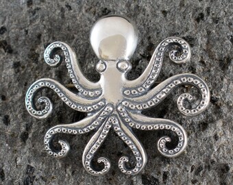 70s Vintage octopus motif brooch - Shop panic-art-market