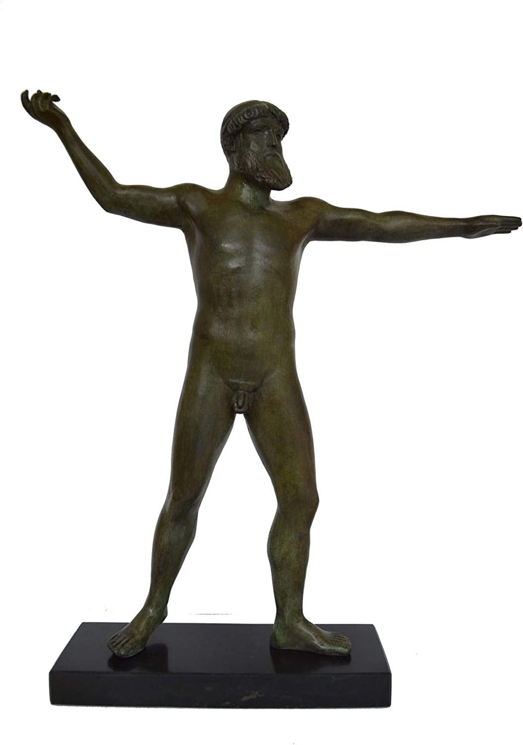 古典的な神話の彫刻貝殻と青銅スタンド