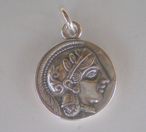Athens Tetradrachm-Godess Athena & Owl of Wisdom Silver Earrings Ancient Greece Athens Tetradrachm-Godess Athena & Owl of Wisdom Silver Earrings Ancient Greece